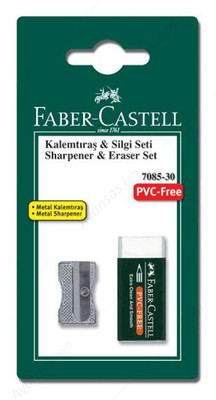 Faber-Castell Metal Kalemtıraş ve Silgi Seti