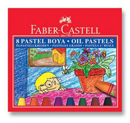 Faber-Castell 8 Renk Karton Kutu Pastel Boya