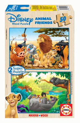 Educa 13144 2x50 Animal Friends Parça Puzzle