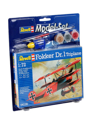 Revell Uçak Model Set Fokker DR.1 Triplane 1:72 64116