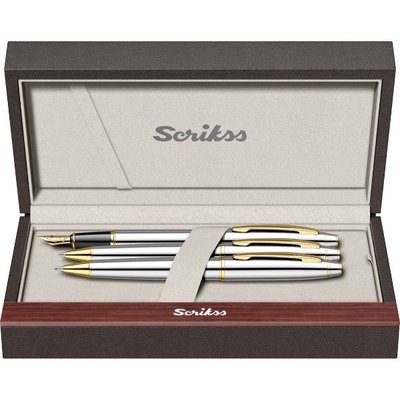 Scrikss 35 3Lü Takım Gold Krom Lüks Kutuda