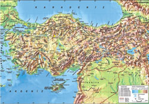 Anatolian Türkiye Fiziki Haritasi 3268 260 Parça