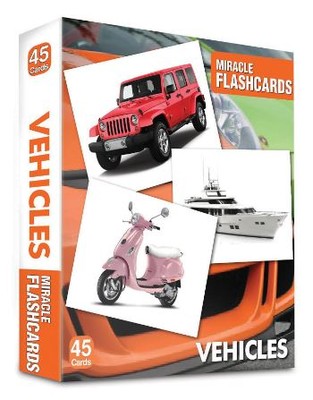 Miracle Flashcards Vehicles - 45 Pictures