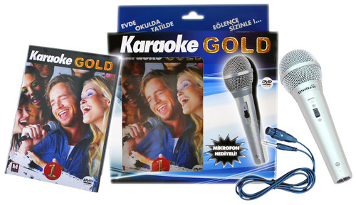 Karaoke Gold 1 Set (Mikrofon Hediyeli)