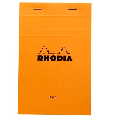 Rhodia Portakal Zımbalı Çizgili 80 Yaprak 80 Gr 11 x 17 cm Bloknot Turuncu  14600