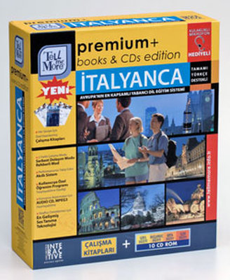 Tell Me More Premium Books & CDs İtalyanca-Giriş+Başlangıç+Orta+İleri Düzey (10 CD) + Çalışma Kitapları
