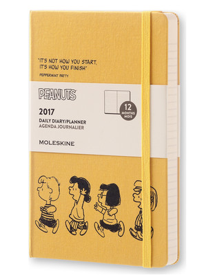 Moleskine 2017 12Aylık Peanuts Günlük Ajanda Sarı L 13x21