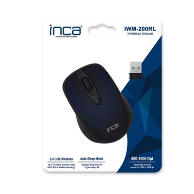Inca Track Red Sensör Wireless Nano Alıcılı Lacivert Mouse