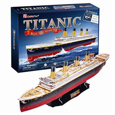 CubicFun 3D Titanic Büyük 3D Puzzle T4011H