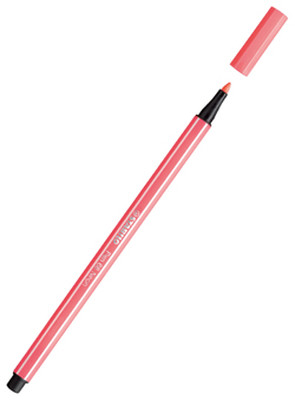 Stabilo Pen 68 Fineliner Floresan Kırmızı Kalem