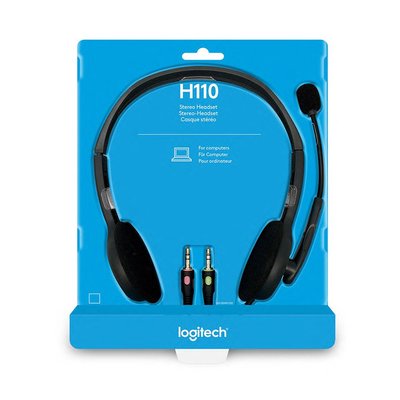 Logitech H110 Kablolu Stereo Kulaklık - Gri