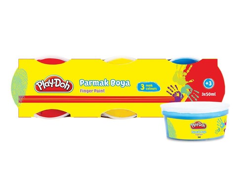 Play-Doh 3 Renk Parmak Boyası 40ml. PLAY-PR002