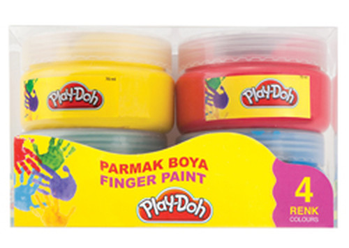 Play-Doh 4 Renk Parmak Boyası 70ml (JUMBO) PLAY-PR003