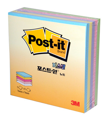 Post-it Küp Not Pastel Renkler 225 yaprak 76x76 mm