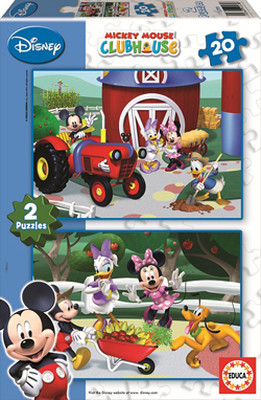 Educa Puzzle Mickey Mouse Club House 2X20 15290 Karton Disney