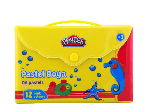 Play-Doh 12 Renk Pastel Boya Çantali  