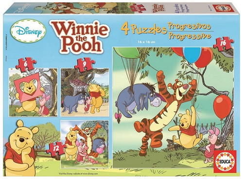 Educa-Puz.6+9+12+16 Winnie Pooh