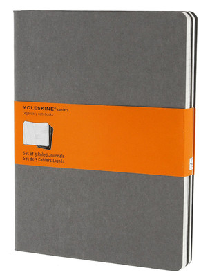 Moleskine X-large Cahier Ruled Notebook - Çizgili Defter Gri