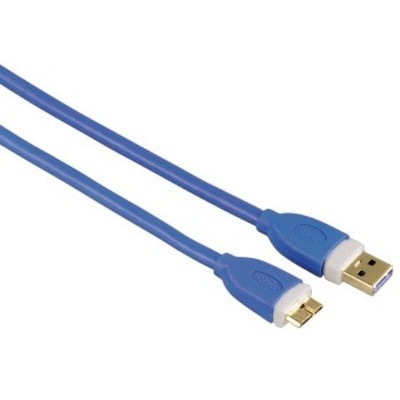 Hama HM.39682 USB 3.0 A Fis - Micro B Fis Mavi 1.8m
