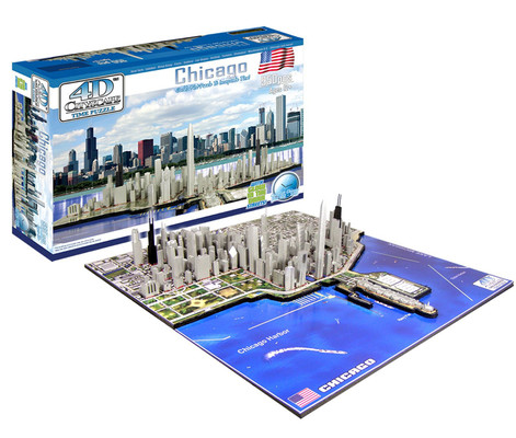4D Cityscape CHICAGO Puzzle