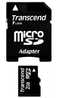 Transcend 2 GB Micro SD Hafıza Kartı (adaptörlü)