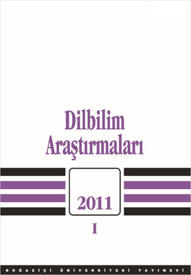 Dilbilim Araştırmaları 2011 - 1