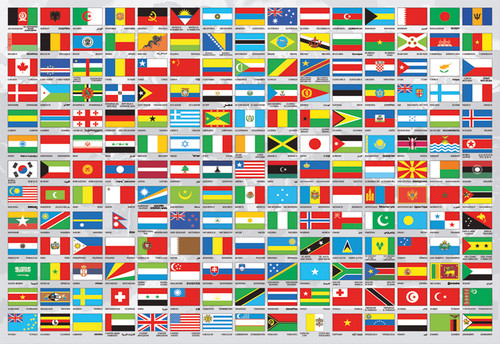 Educa Puzzle Flags Of The World 15530 1500'Lük