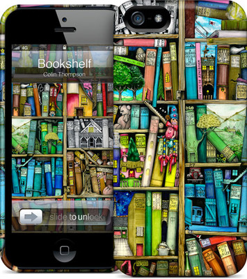 GelaSkins - Bookshelf - Hard Case iPhone 5 Kılıfı