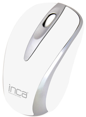 Inca IWM-221RSB 2.4 Ghz Inca-Track Red Sensör Wireless Nano Alıcılı Mouse-Beyaz