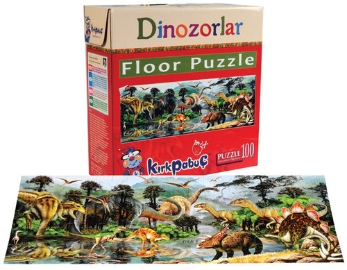 Kirkpabuç Dinozorlar 100 Parçalik Floor (Karton)  6420