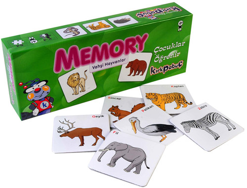 Kirkpabuç Vahsi Hayvanlar - Memory Hafiza Oyunu (Karton) 7203