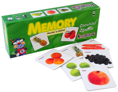 K.pbç-Kutu Oyunu Memory Meyve.Sebze
