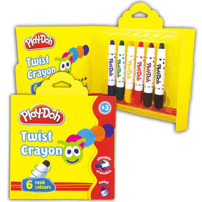 Play-Doh 6 Renk Twist Crayon Mum Boya Karton Kutu 10Mm (PLAY-CR007)