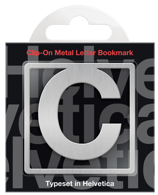 IF 92903 Helvetica Clip On Bookmarks Letter C Kitap Ayracı