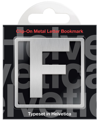 IF 92906 Helvetica Clip On Bookmarks Letter F Kitap Ayracı