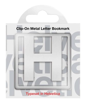 IF 92909 Helvetica Clip On Bookmarks Letter H Kitap Ayracı