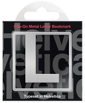 IF 92912 Helvetica Clip On Bookmarks Letter L Kitap Ayracı