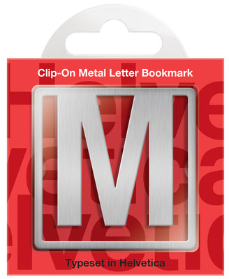 IF 92913 Helvetica Clip-On Bookmarks - Letter M/Kitap Ayraci