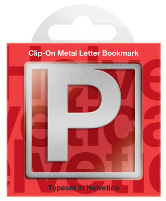 IF 92916 Helvetica Clip On Bookmarks Letter P Kitap Ayracı