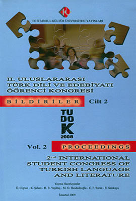 2. Uluslararası Türk Dili ve Edebiyatı Öğrenci Kongresi Cilt: 2