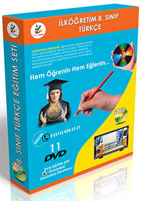 İlköğretim 8. Sınıf Türkçe Görüntülü DVD Seti(11 DVD)