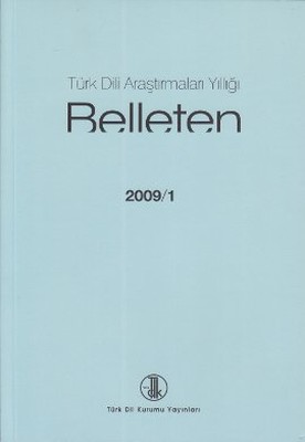 Belleten 2009/1-Türk Dili Araştırma
