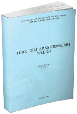 Türk Dili Araştırmaları Yıllığı - Belleten 1992