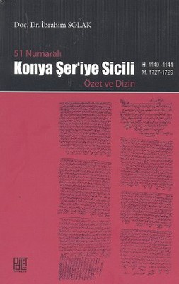 51 Numaralı Konya Şer'iye Sicili