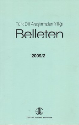 Türk Dili Araştırmaları Yıllığı - Belleten 2009 / 2