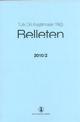 Türk Dili Araştırmaları Yıllığı - Belleten 2010 / 2
