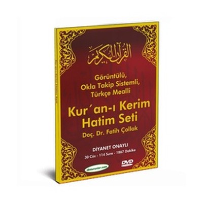 Kur'an-ı Kerim Hatim Seti ve Türkçe Meali (1 DVD)