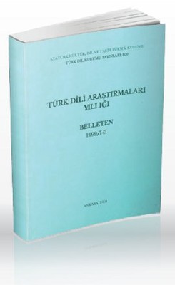 Türk Dili Araştırmaları Yıllığı - Belleten 1999 / 1- 2