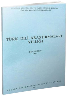 Türk Dili Araştırmaları Yıllığı - Belleten 1991