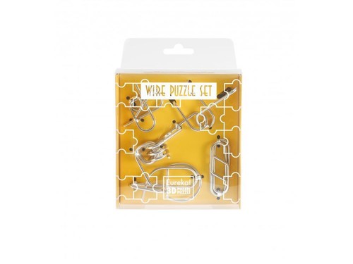Eureka Puzzle Wire Puzzle Set-Yellow   473347